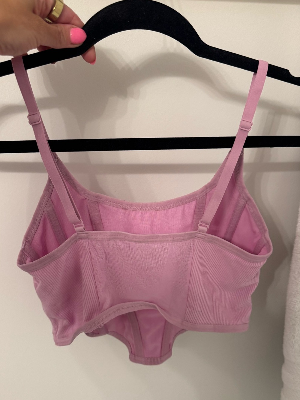 Colsie Pastel Pink Ribbed Cami - Picture 2 of 3